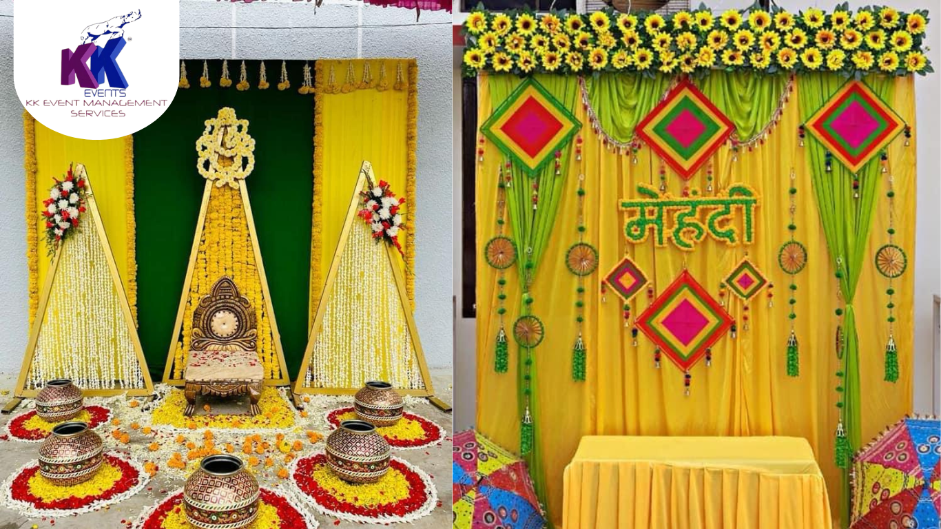 Celebrate the Colors of Mehndi with Unique Decoration Concepts